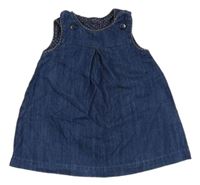 Modré laclové riflové šaty H&M