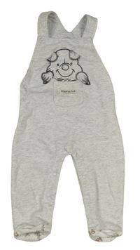 Světlešedé laclové tepláky s Medvídkem Pú Primark