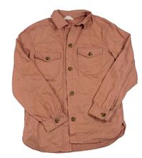 Starorůžová riflová košilová bunda zn. H&M