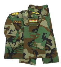 Kostým - Zeleno-hnědé army sako + army kalhoty - Voják
