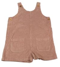 Růžové manšestrové laclové kraťasy M&Co.