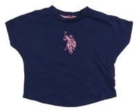 Tmavomodré tričko s logem U.S. Polo Assn.