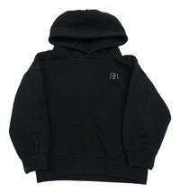 Černá mkina s logem a kapucí River Island