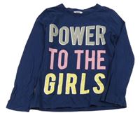 Tmavomodré triko s nápisem M&Co.