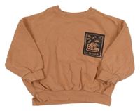 Oranžová mikina s potiskem a nápisy George