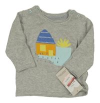 Nové - Šedý svetr s domem M&S