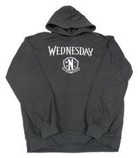 Antracitová mikina s Wednesday a kapucí H&M