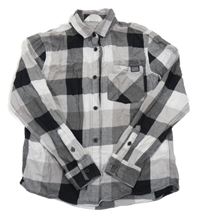 Černo-bílá kostkovaná košile H&M