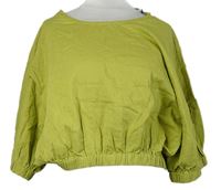 Dámská limetková crop halenka Primark 