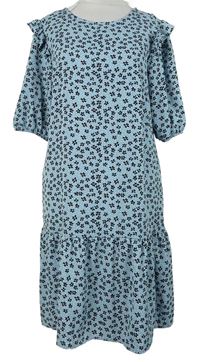 Dámské světlemodré kytičkované šaty Papaya 