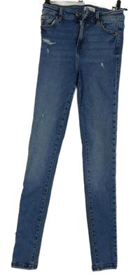 Dámské světlemodré skinny rifle s prošoupáním Cache Cache 