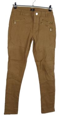 Dámské pískové skinny elastické rfile F&F