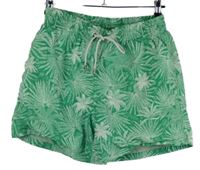Dámské zelené plážové kraťasy s palmami 