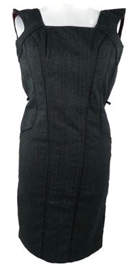 Dámské šedo-černé pouzdrové šaty Next 