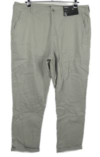 Nové - Dámské béžové plátěné chino kalhoty F&F