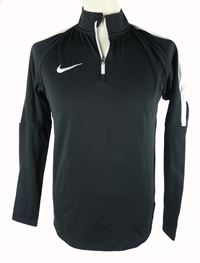 Pánská černo-bílá sportovní funkční mikina s logem Nike 