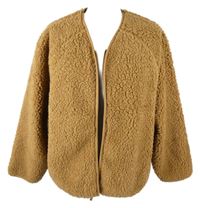 Dámská medová huňatá bunda Janina 
