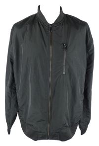 Pánský černý šusťákový bomber H&M