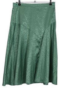 Dámská zelená vzorovaná midi sukně Isabella 
