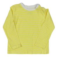 Žluto-bílé pruhované triko Lupilu