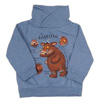 Modrá mikina s The Gruffalo a komínovým límcem