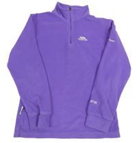 Fialová fleecová funkční mikina s logem Trespass