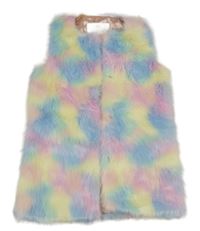 Barevná kožešinová vesta F&F