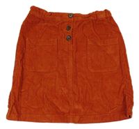 Nové- Oranžová manšestrová sukně zn. John Lewis