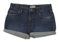 Tmavomodré riflové kraťasy Vertbaudet