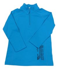 Azurová sportovní mikina s nápisem Topolino