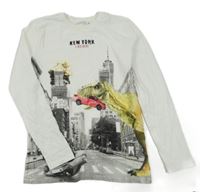 Smetanové triko s dinosaurem Calliope