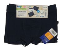 Nové - 3 x boxerky - 2x tmavomodré + bílé s hvězdami Lupilu