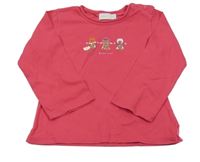 Růžové triko s panenkami Mexx