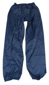 Tmavomodré voděodolné cuff kalhoty Quechua