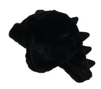 Černá kožešinová čepice s ostny Next