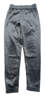 Tmavošedé sametové legíny s hvězdami St. Bernard