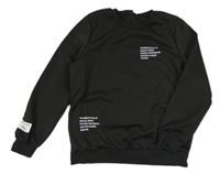 Černá mikina s nápisy SHEIN 