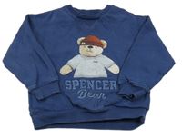 Tmavomodrá mikina s medvědem M&S