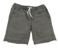 Tmavošedé teplákové riflové kraťasy Y.F.K.