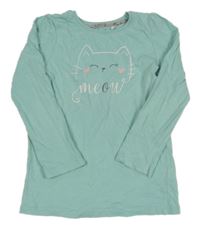 Světlemodré triko s kočkou Topolino