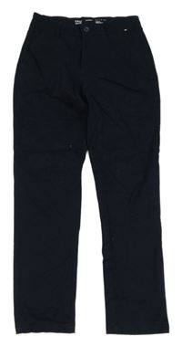 Tmavomodré plátěné chino kalhoty Denim Co.