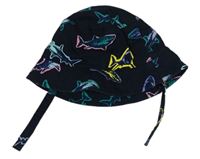 Tmavomodrý klobouk se žraloky M&S 18-36m