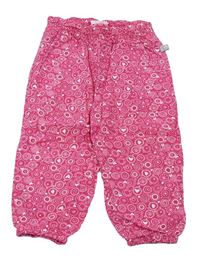 Růžové turecké kalhoty se vzorem Liegelind