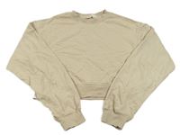 Béžová crop mikina H&M