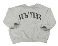 Šedá melírovaná oversize mikina s nápisem zn. H&M