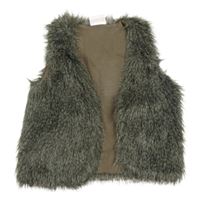 Šedá kožešinová podšitá vesta Yigga