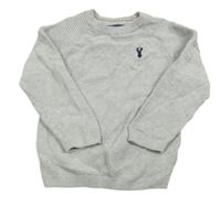 Šedý svetr s jelenem Next 