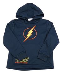 Tmavomodrá mikina Flash s kapucí 