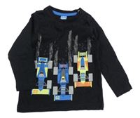 Černé triko s formulemi Dopodopo