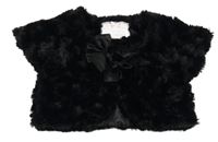 Černé kožešinové bolerko Yd. 
